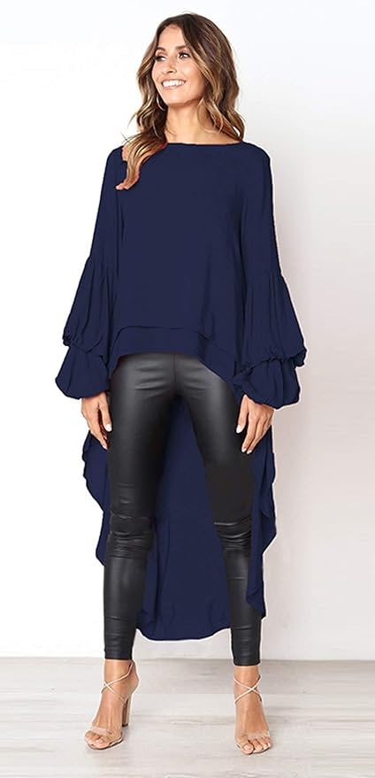 PRETTYGARDEN Asymmetrical Blouse