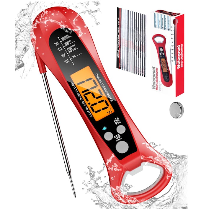 ROUUO Meat Thermometer Digital for Grill and Cooking