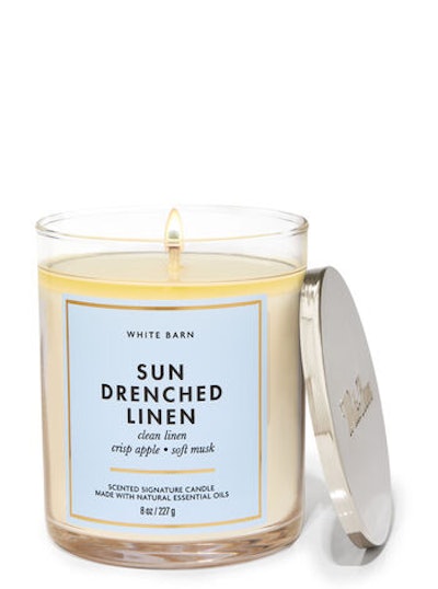 Sun-Drenched Linen Single Wick Candle