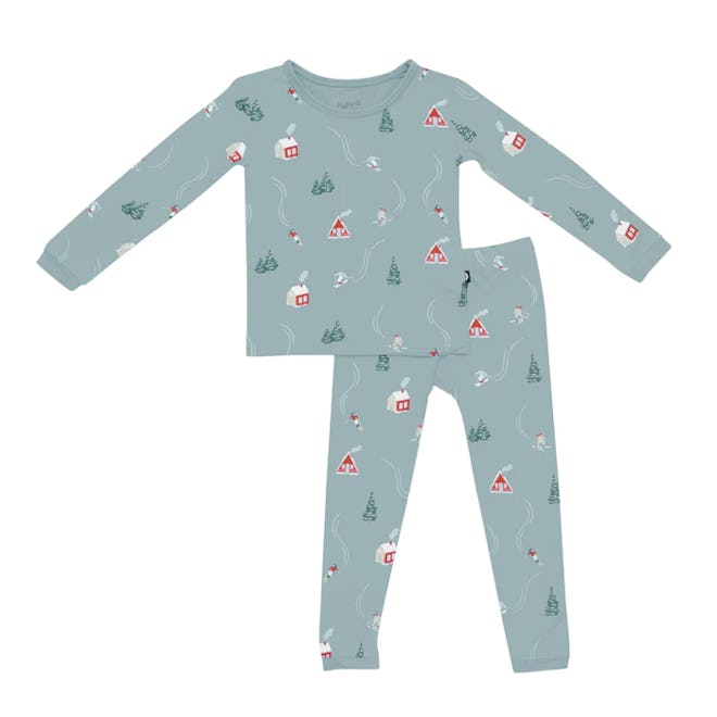 Long Sleeve Pajamas in Alpine Village, cute christmas pajamas for toddlers
