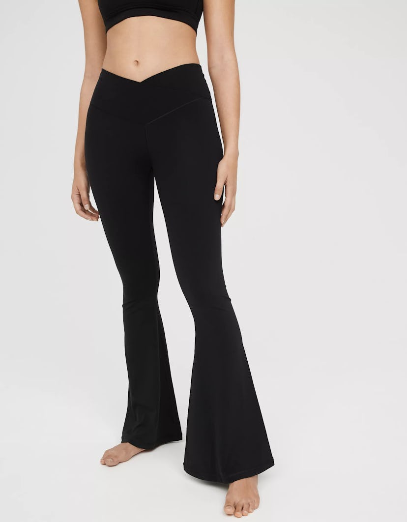 OFFLINE By Aerie Real Me High Waisted Crossover Super Flare Legging