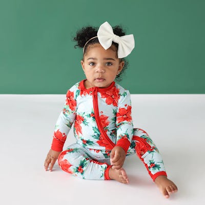 Newborn girl clearance christmas pajamas