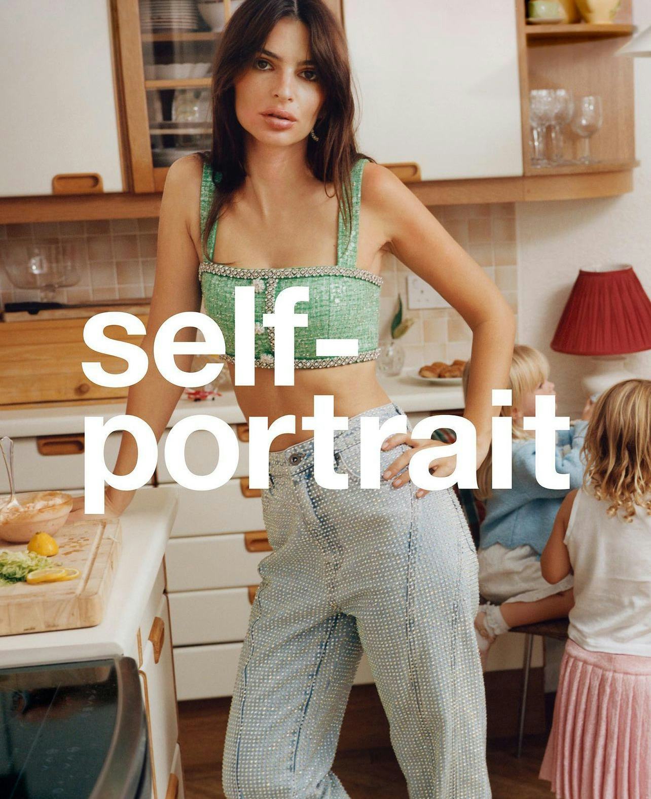 Emily Ratajkowski wore a ribbed bra and fuzzy coat on the Vogue Australia cover