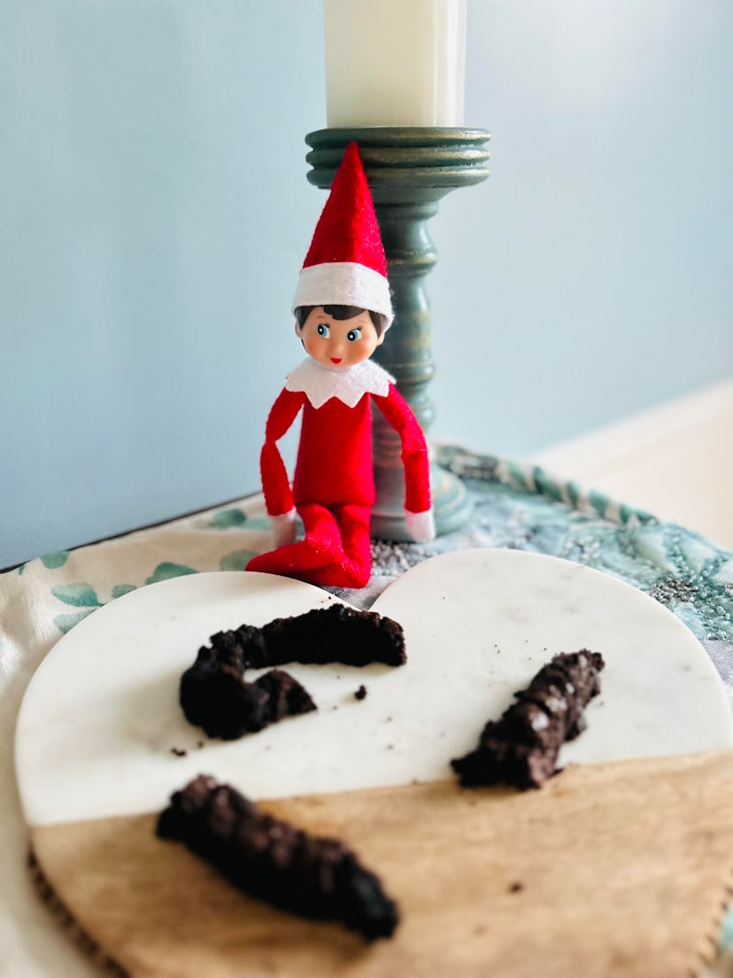 elf on the shelf prank idea: poop-shaped brownies