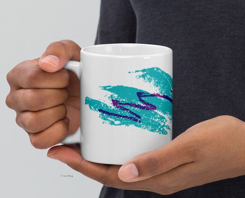 '90s Jazz White Glossy Mug