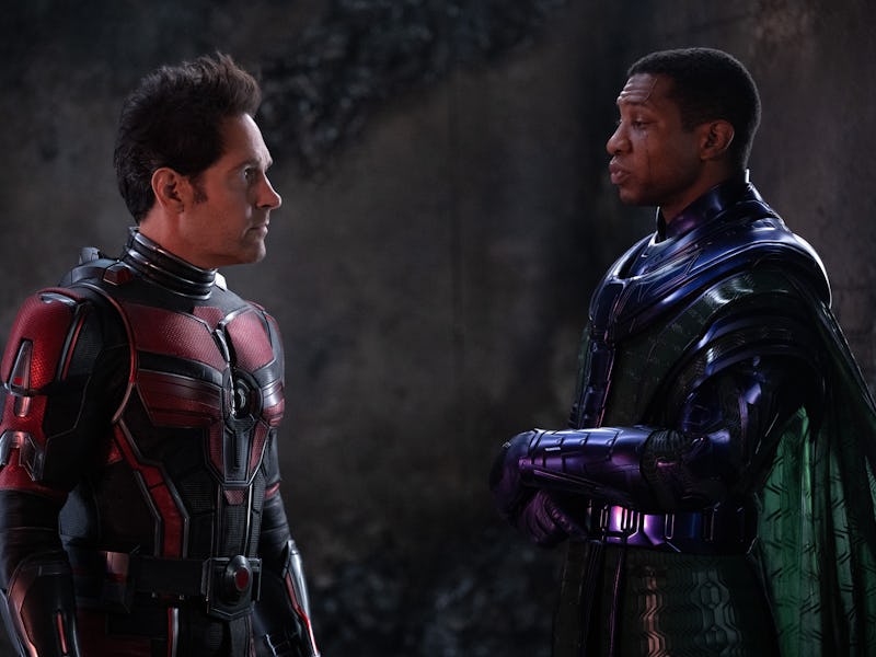 Paul Rudd and Jonathan Majors in Ant-Man and the Wasp: Quantumania