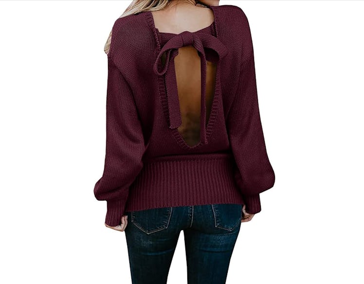 Chuanqi Open Back Sweater