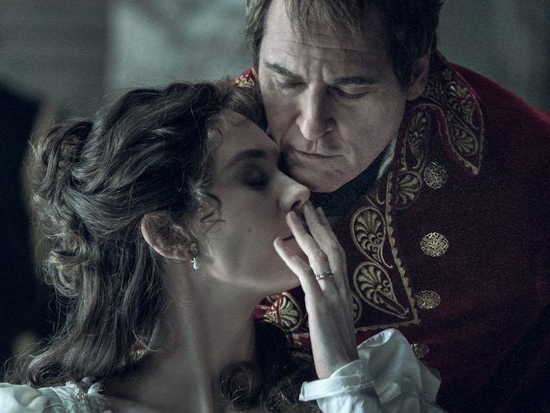 Vanessa Kirby as Josephine and Joaquin Phoenix as Napoleon in 'Napoleon'