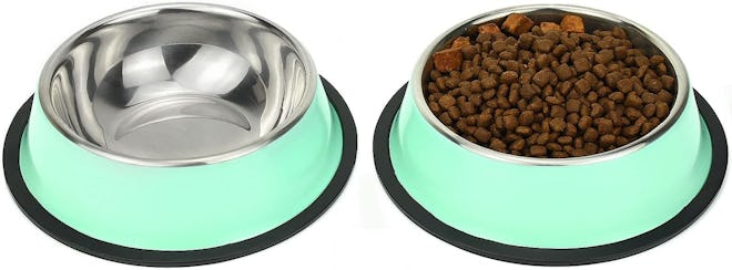 Podinor Anti-Skid Pet Bowls (Set of 2)