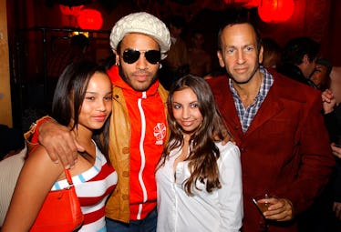 Zoe Kravitz, Lenny Kravitz, Malia Scharf and Kenny Scharf