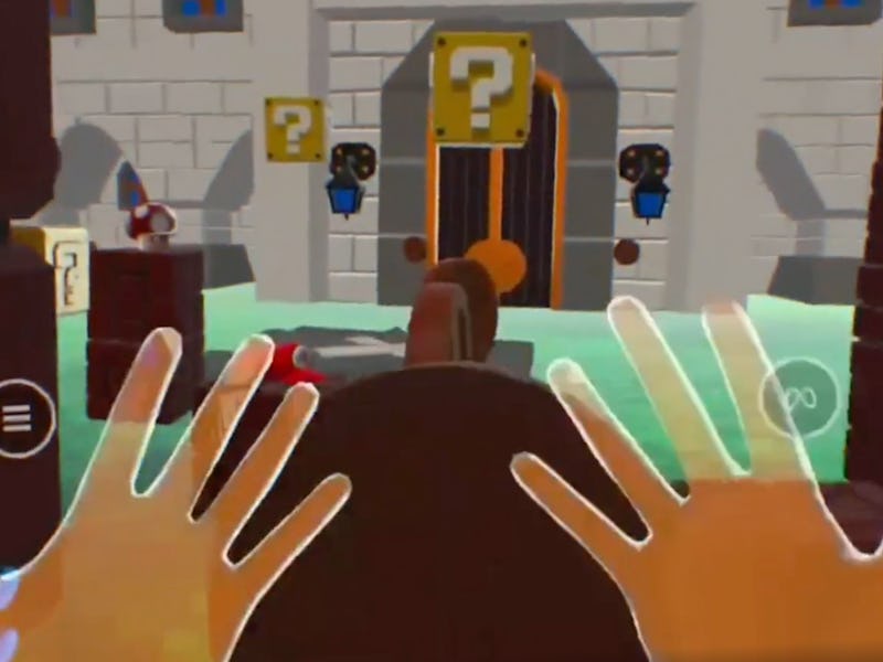First-person virtual reality demo of Super Mario 64