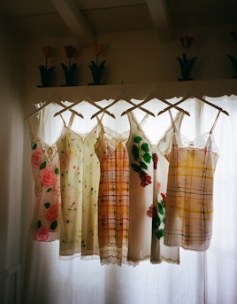 A line of dresses Keely Murphy designed for her fashion line, Keely.