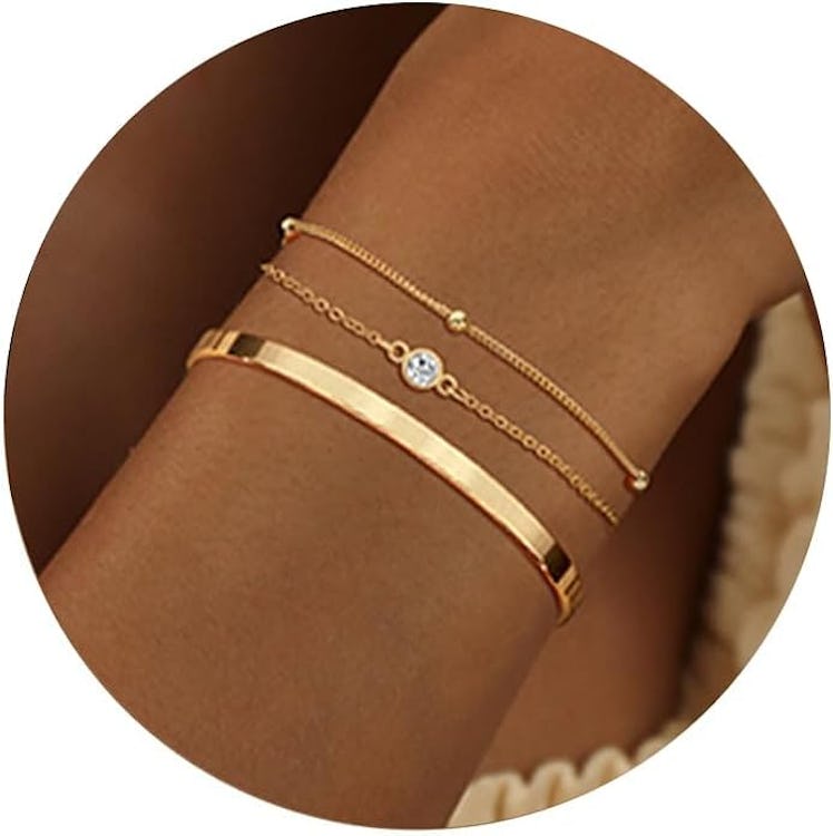 Moodear Gold Bracelet Set (3 Pieces)