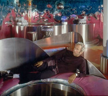 Kenny Scharf in a room he designed at Tunnel