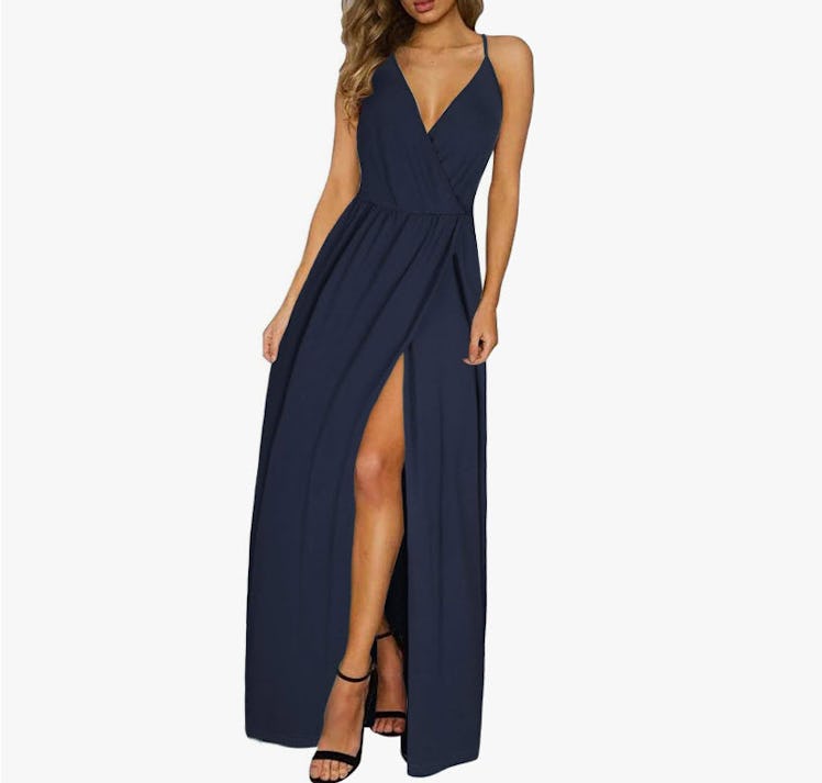 II ININ Deep V-Neck Casual Dress 