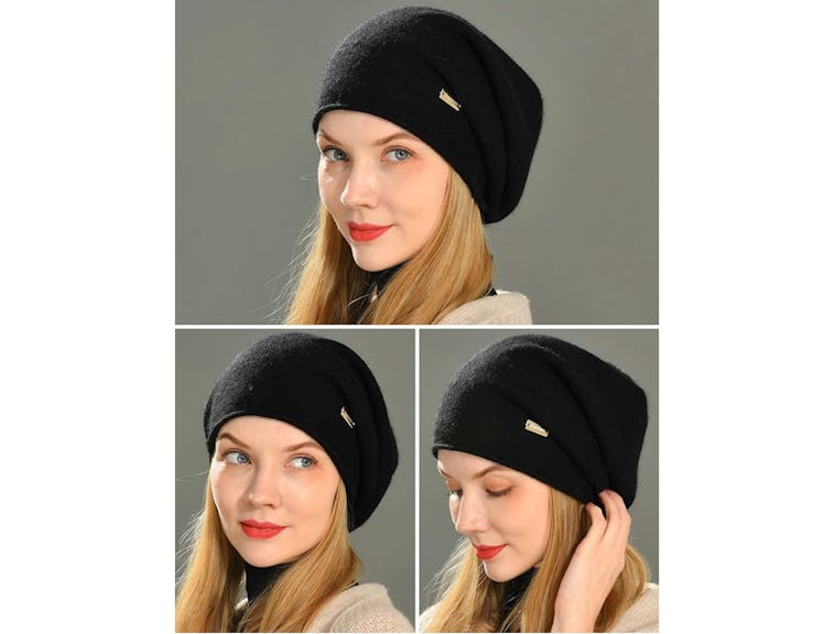 jaxmonoy Slouchy Knit Beanie