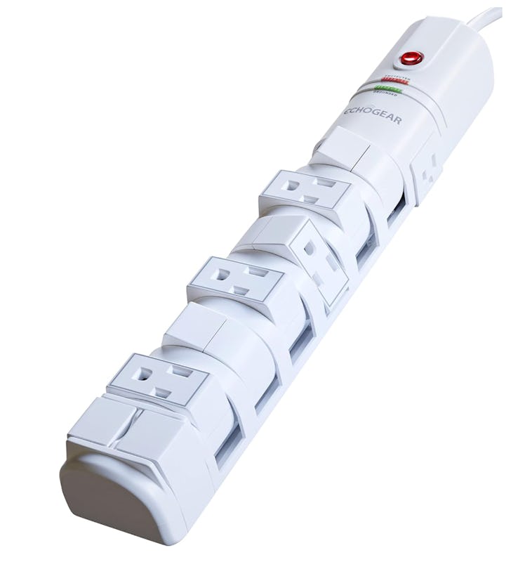 ECHOGEAR VoltSpin Surge Protector Power Strip with Rotating Outlets
