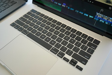 The lower half of the 15-inch MacBook Air.