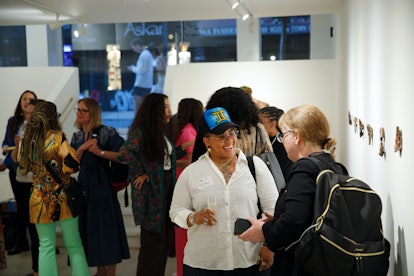 people attending a show at Hannah Traore Gallery
