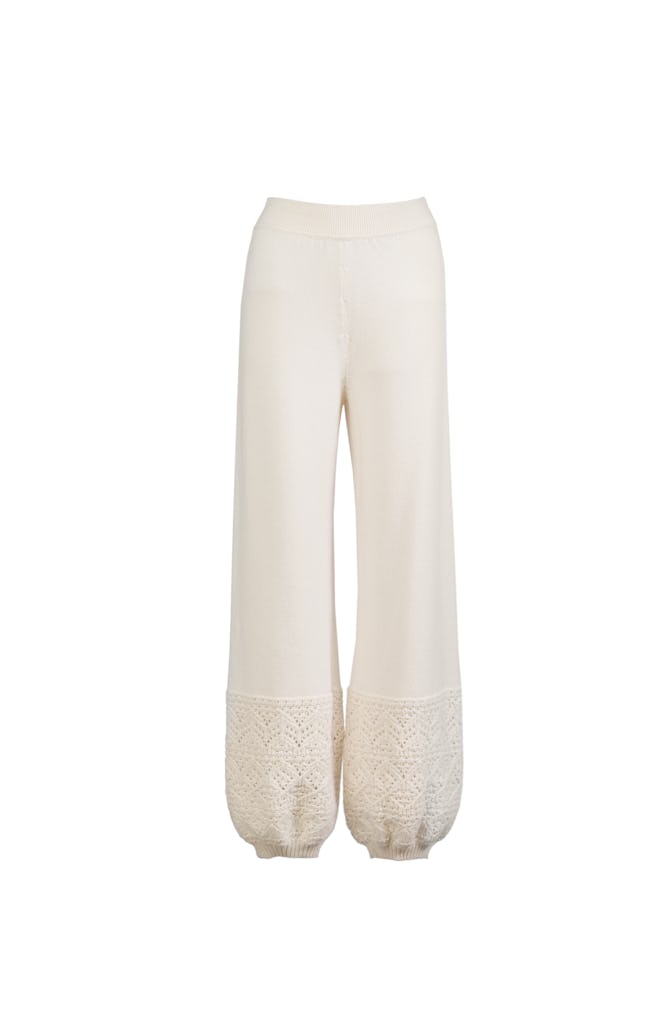Loro Piana Crochet-Detail Cashmere Pants
