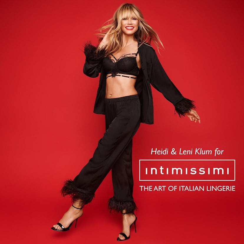 Heidi Klum stars in Intimissimi’s holiday campaign.