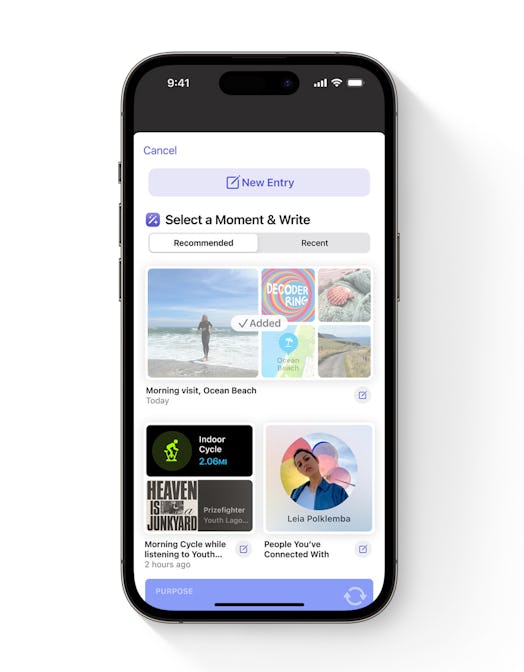 Apple's Journal app with iOS 17.2