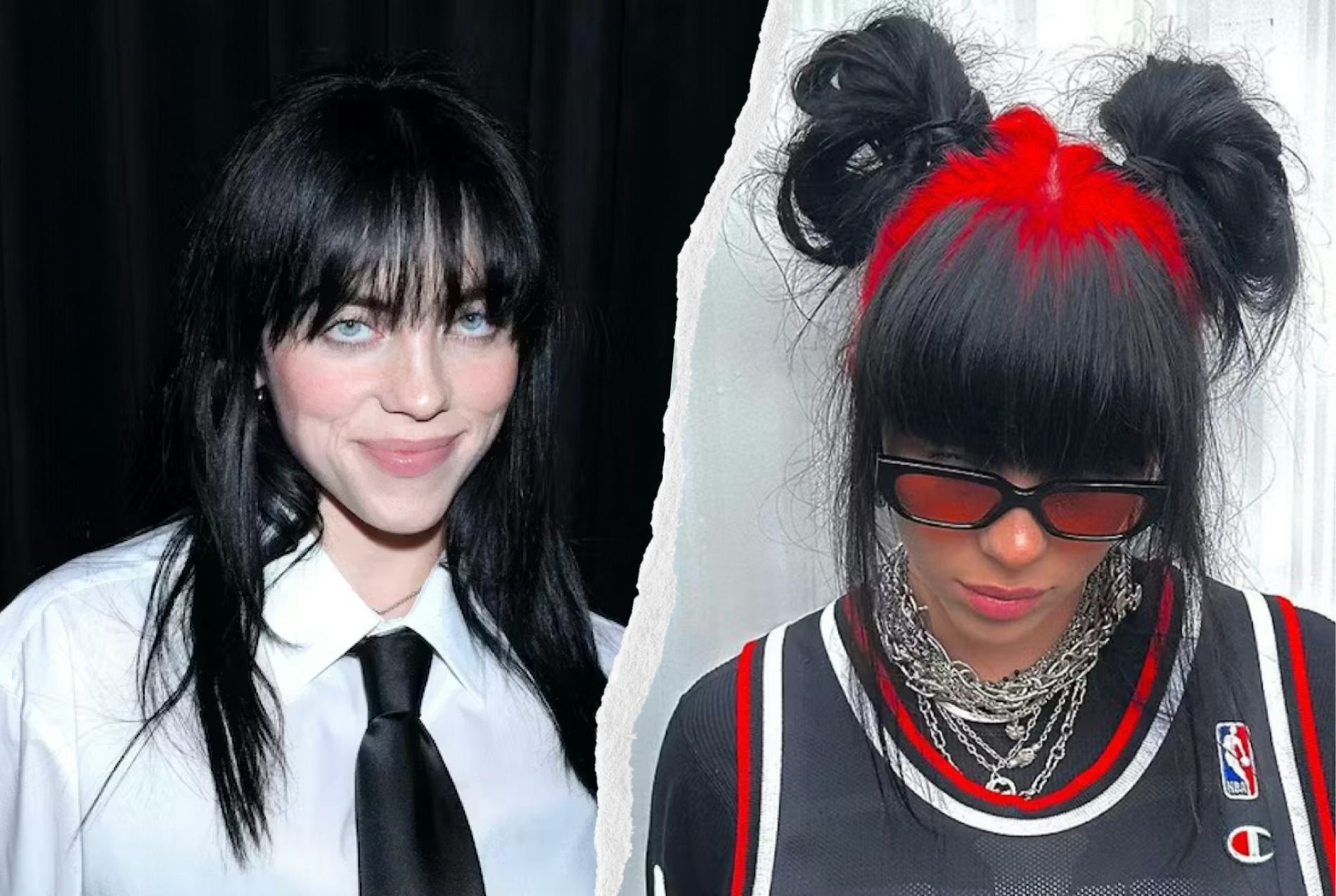 Billie Eilish went back to black.