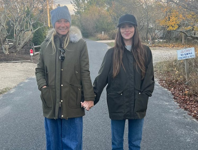 Gwyneth Paltrow and Dakota Johnson in a photo posted to Instagram, November 29, 2023.