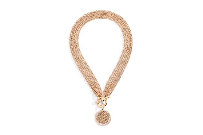 Pomellato Sabbia 18K Rose Gold and Diamond Pendant Necklace