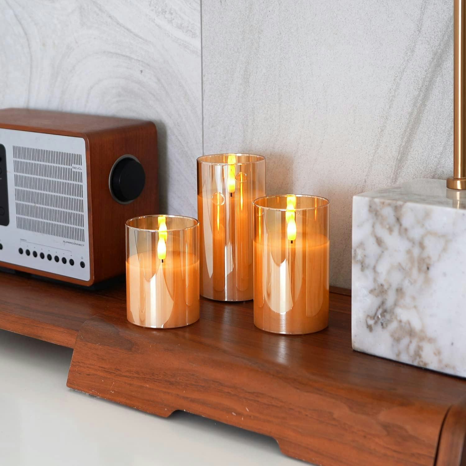 Amagic Flameless Candles (Set of 3)