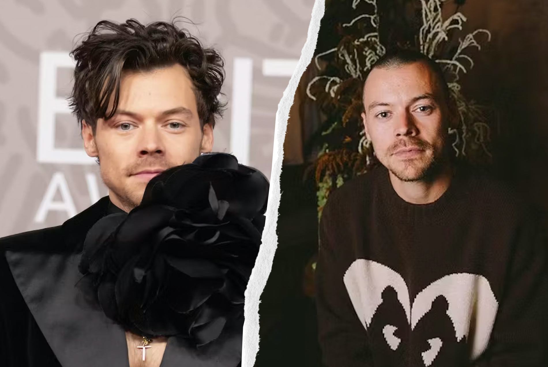 Harry Styles shaved his head.