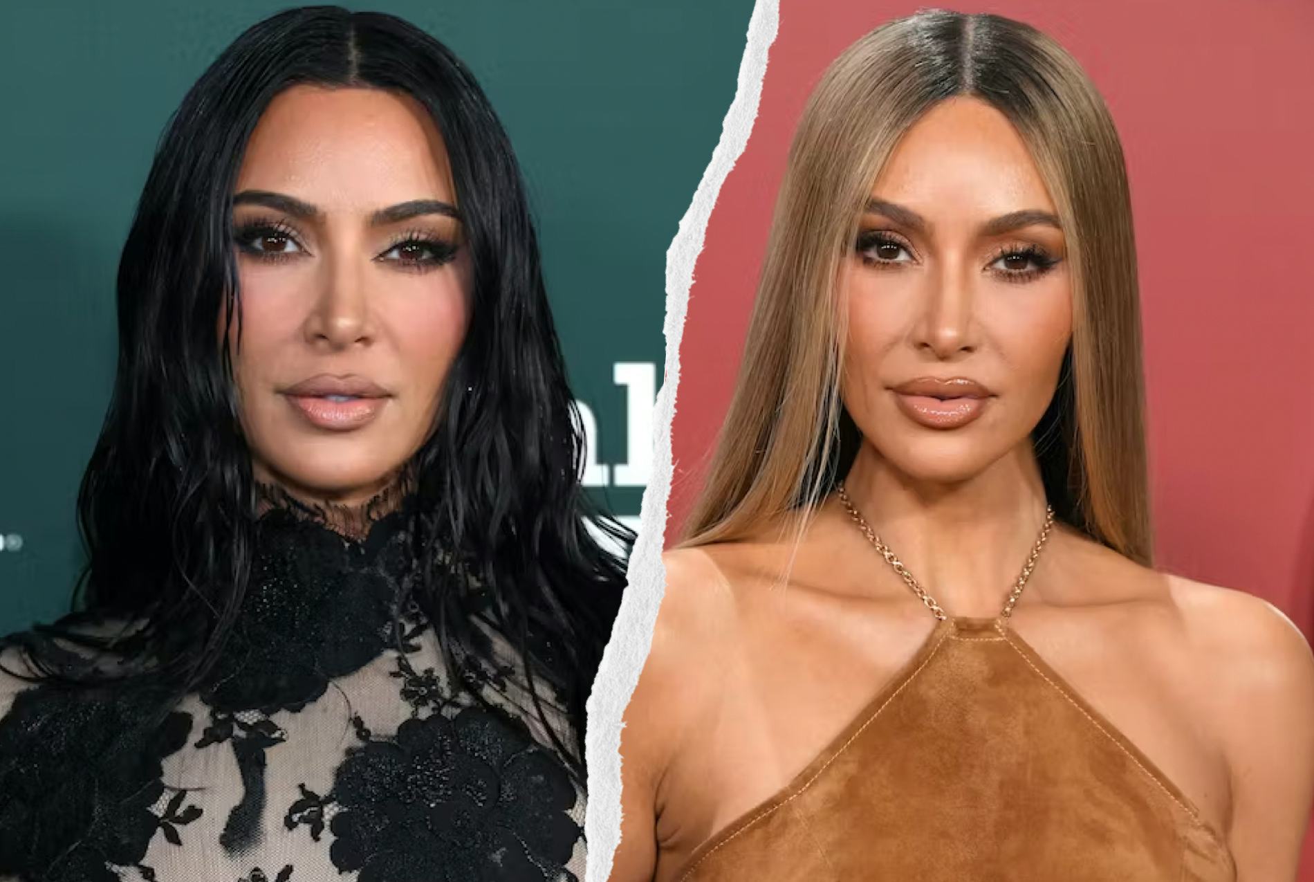 Kim Kardashian went blonde in November 2023.