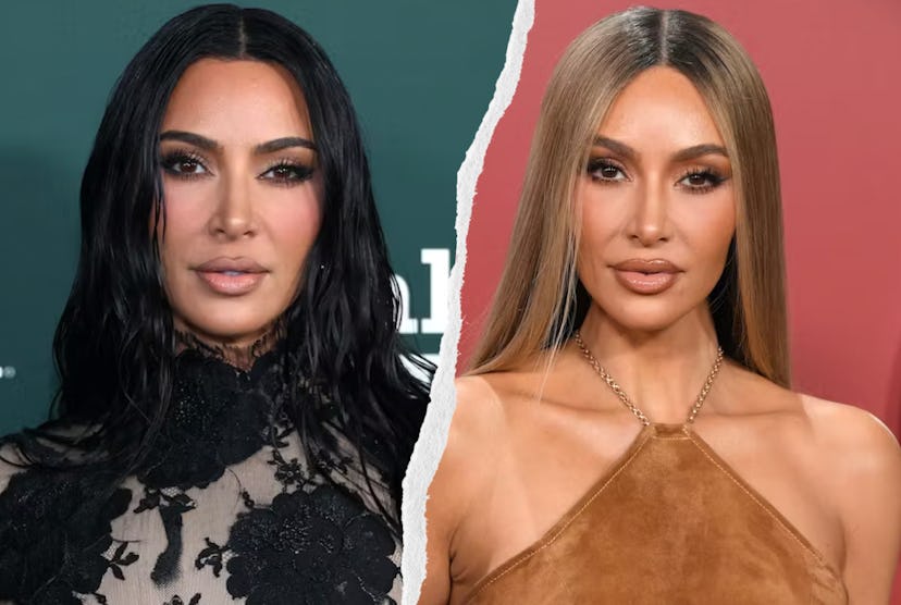 Kim Kardashian went blonde in November 2023.