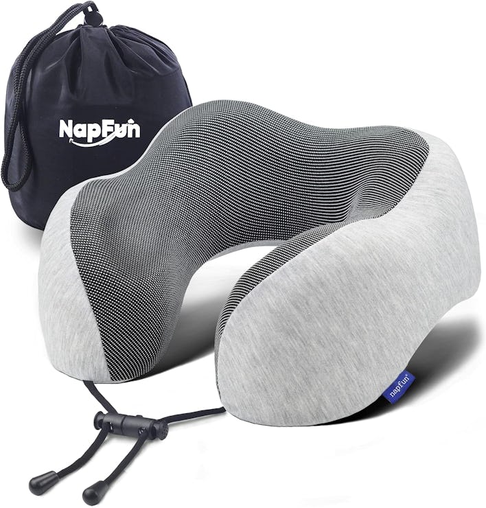 napfun memory foam neck pillow