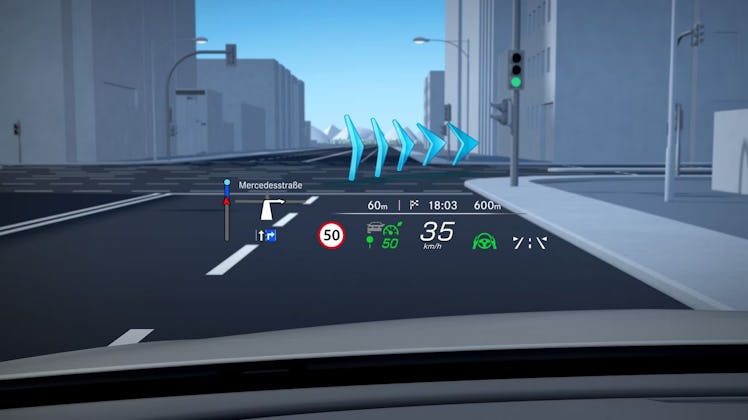 Mercedes-Benz EQE Augmented Reality MBUX