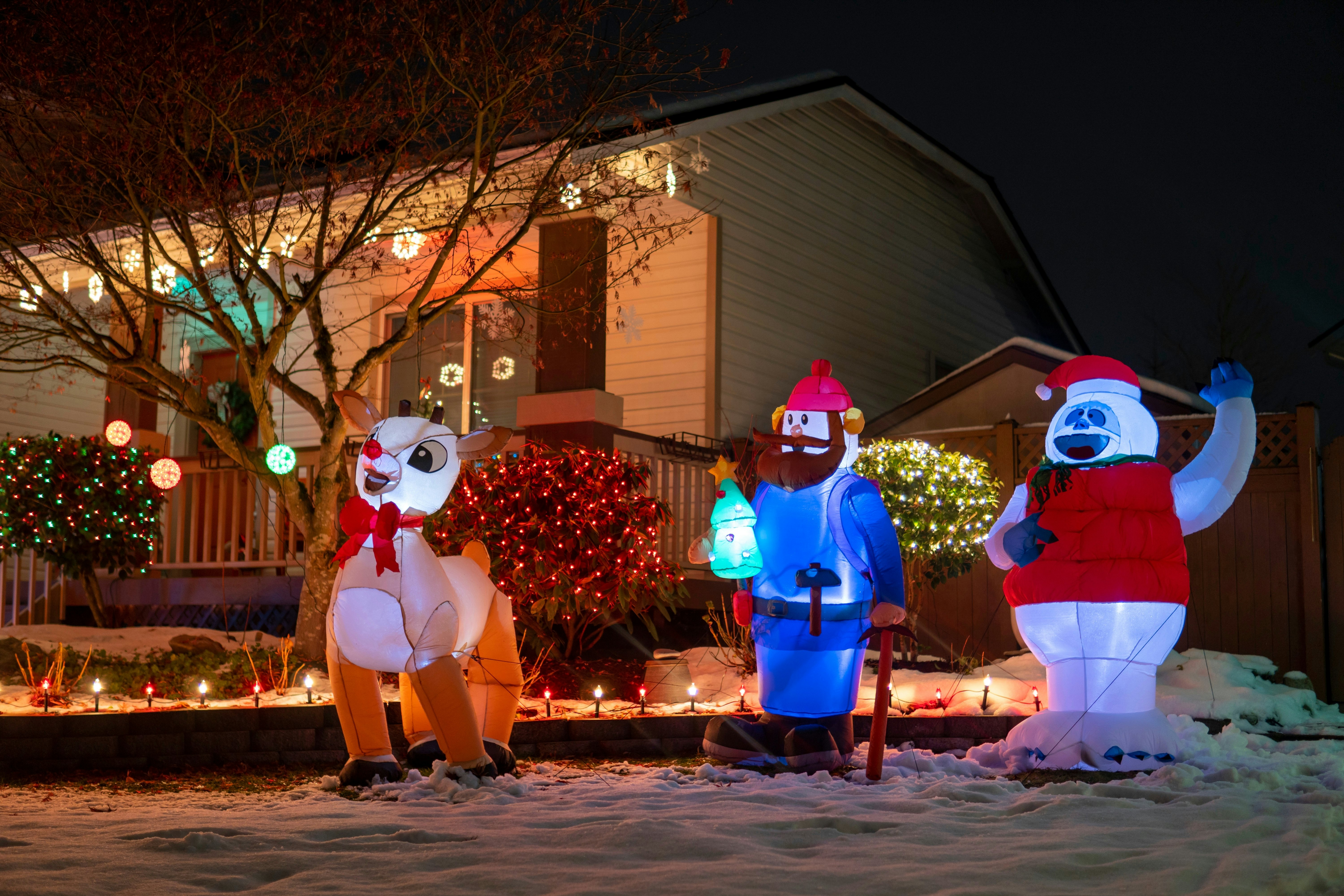 Can You Leave Inflatable Decorations on All Night? A Complete Guide