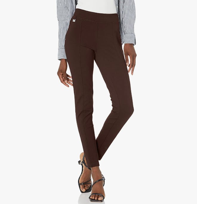 Zac & Rachel Pull-On Ankle Pant With Metal Tab