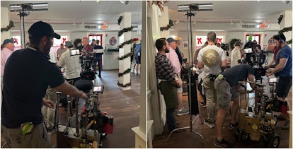 Behind the scenes on the Hallmark film 'Mystic Christmas.'