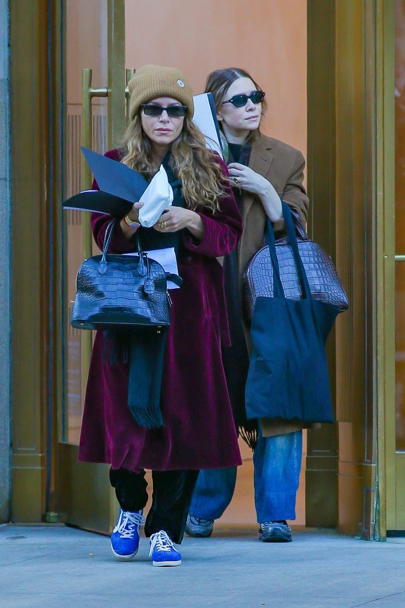 Mary-Kate and Ashley Olsen in New York City, November 2nd, 2023.