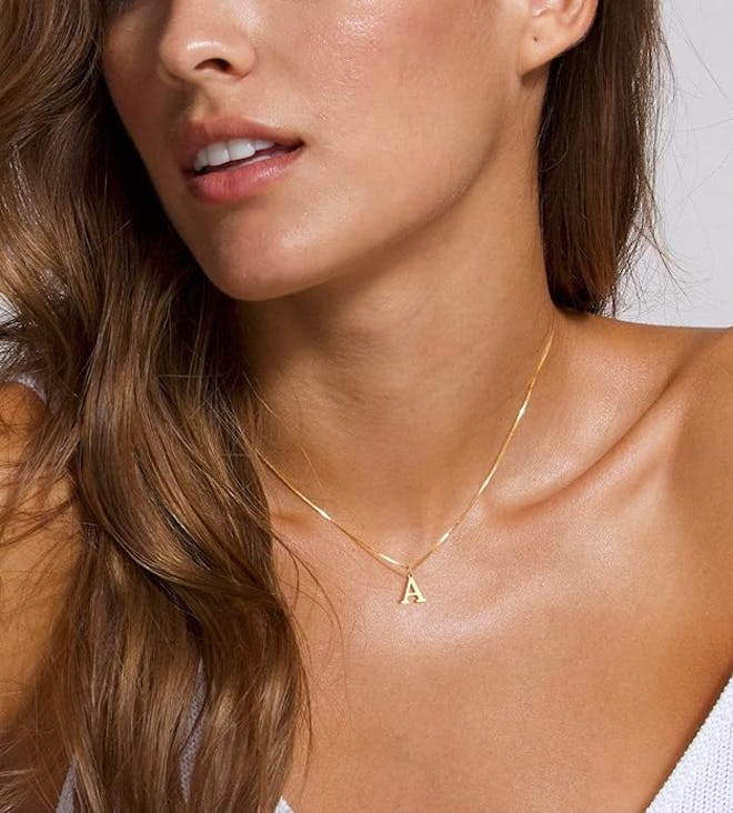 Foxgirl Gold Initial Necklace