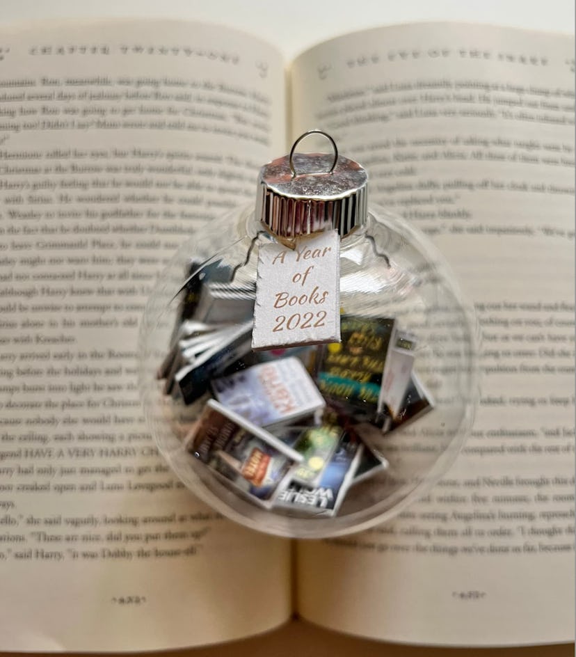 A Year of Books: Personalized Book Ornament