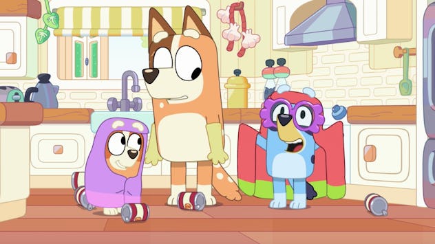 Bingo, Chilli, and Bluey in "Grannies."