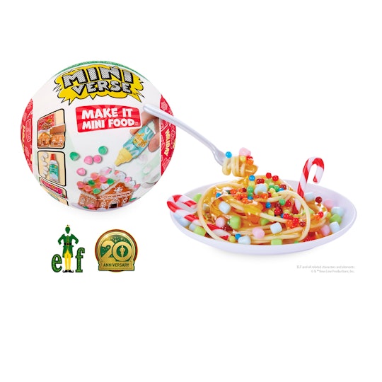 ad] Miniverse Make it mini food Christmas edition! . Of course we have to  begin with the best one Buddy the Elf spaghetti!! so…