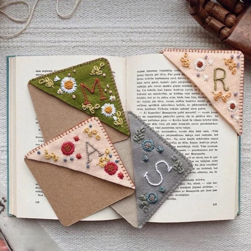 Personalized Embroidery Felt Bookmarks