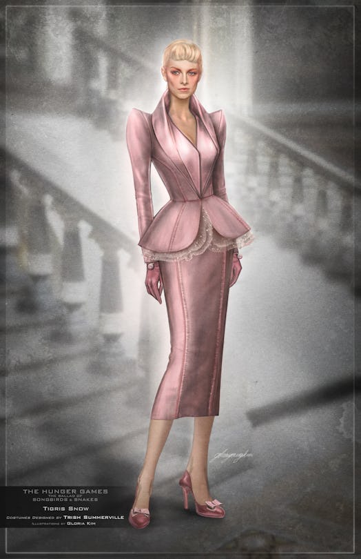 Tigris Snow’s costume in The Hunger Games: The Ballad of Songbirds and Snakes.