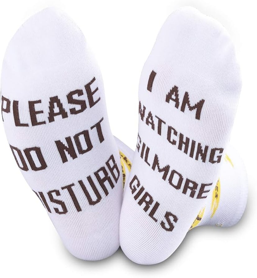 "Watching 'Gilmore Girls' Socks" 