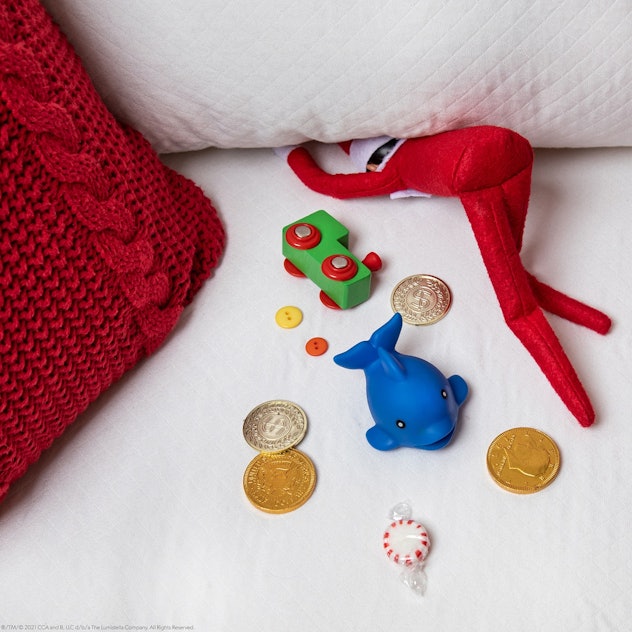 lazy elf on the shelf idea: have them searching for coins and knick knacks under the couch cushions