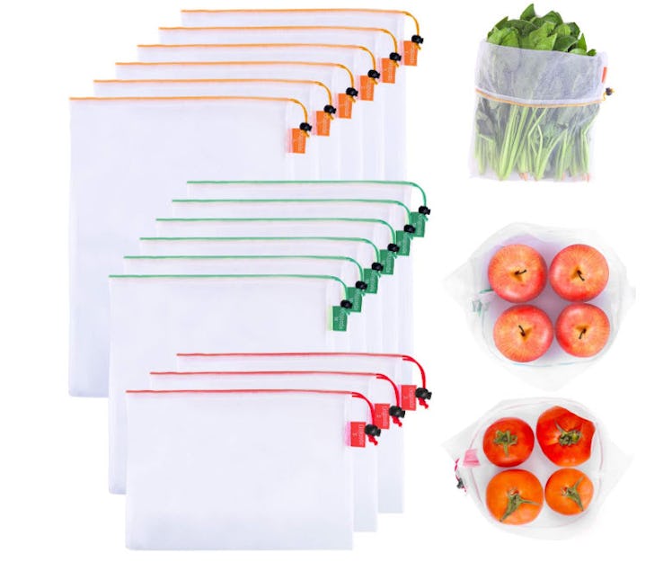 GOGOODA Reusable Produce Bags (15-Pack)