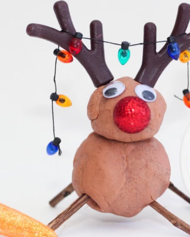 Build A Reindeer Playdough Jar
