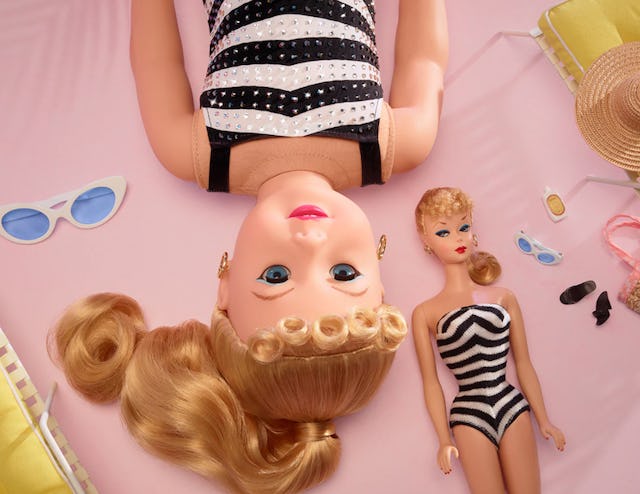 American Girl and Barbie have collaborated to make an 18-inch doll dressed like No. 1 Barbie.
